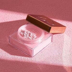 Pink Cloud Loose Setting Powder - Pink Shimmer Compact